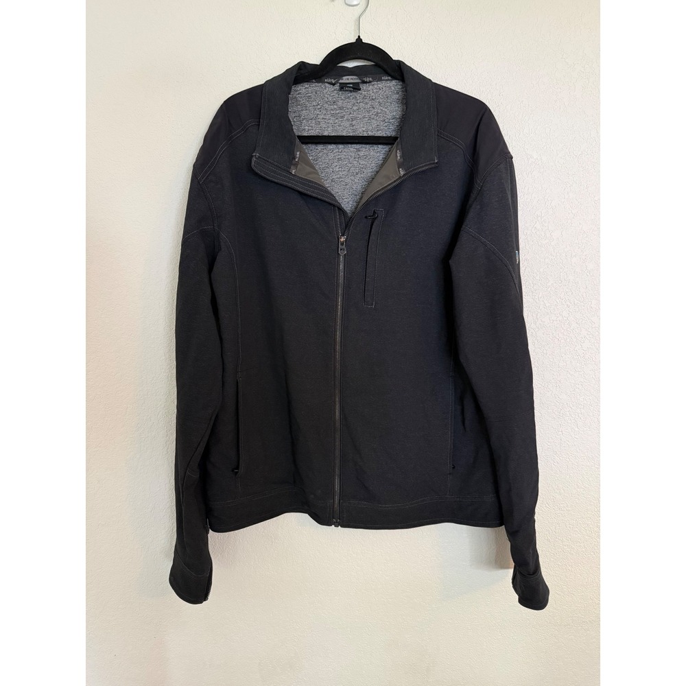 KUHL Klash Jacket Mens XL Charcoal Gray Softshell Full Zip Outdoor